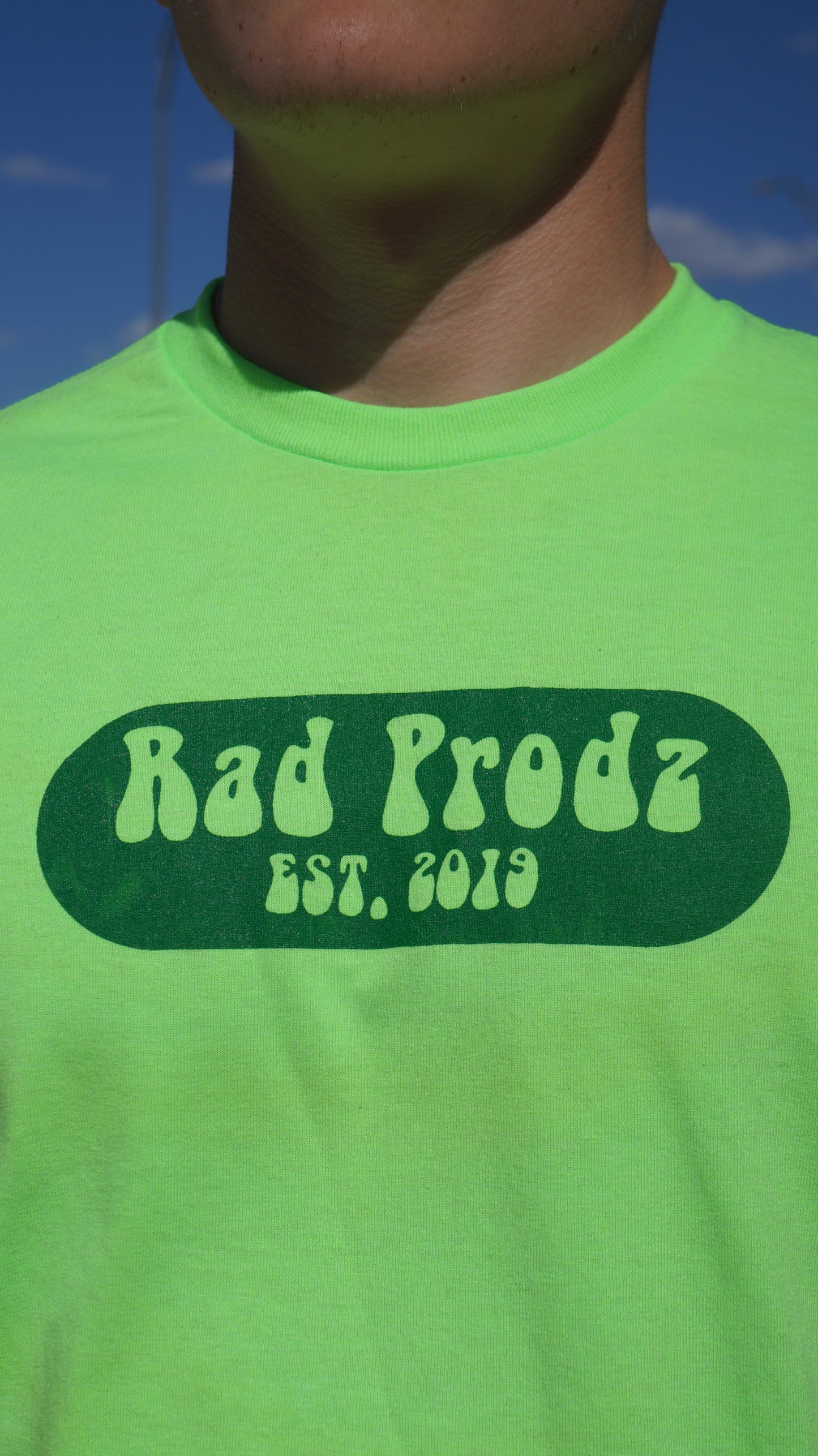 Saftey Green 70s RadProdz T-Shirt